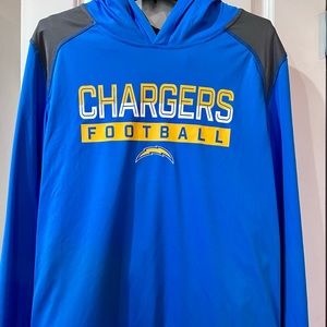 Fanatics Men's Powder Blue Los Angeles Chargers Lightweight 
Pullover Hoodie